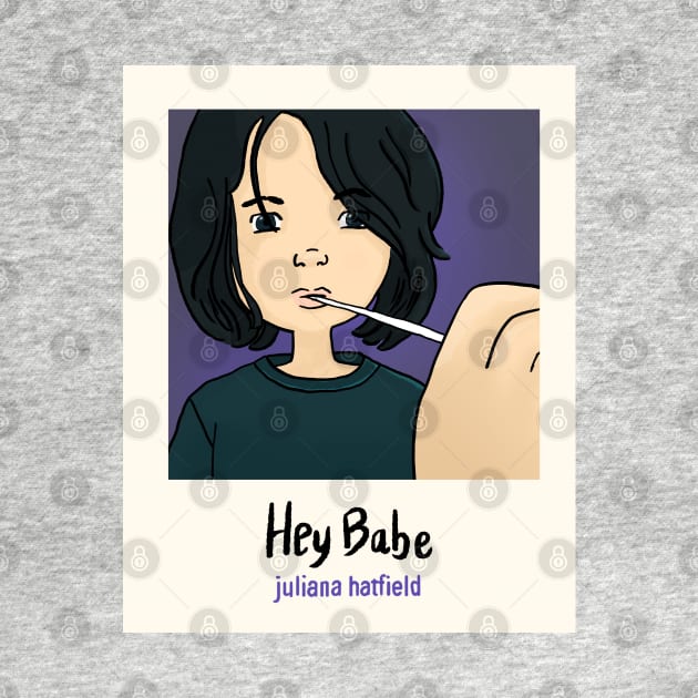 Juliana Hatfield - Hey Babe Polaroid illustration by MiaouStudio
